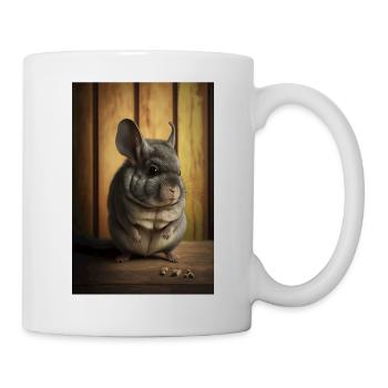 Chinchilla Realistisch Tier - Tasse - Weiß - Rechts
