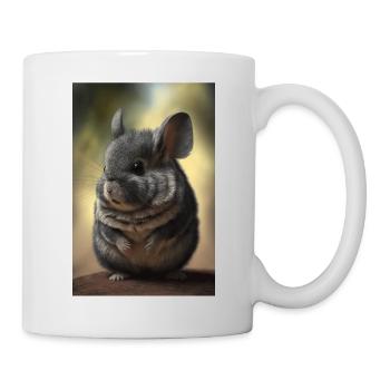 Chinchilla Realistisch Tier - Tasse - Weiß - Rechts