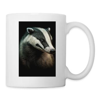 Dachs tier realistic - Mug - white - Right
