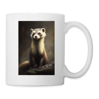 Ferret Cute Portrait - Mug - white - Right