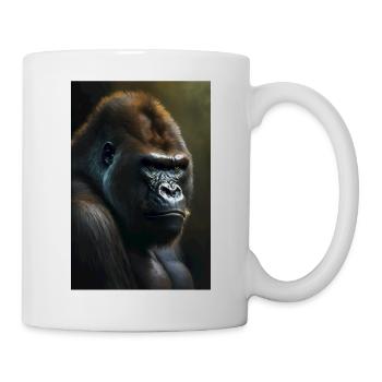 Gorilla Monkey Cool - Mug blanc - blanc - Droite