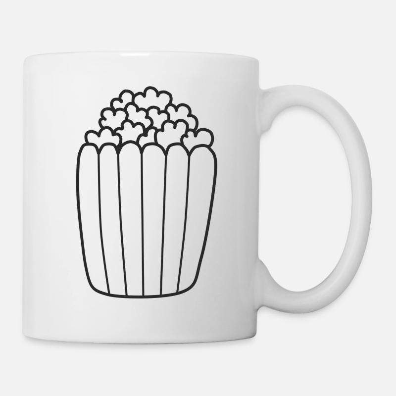 Pop-corn - Mug blanc - blanc