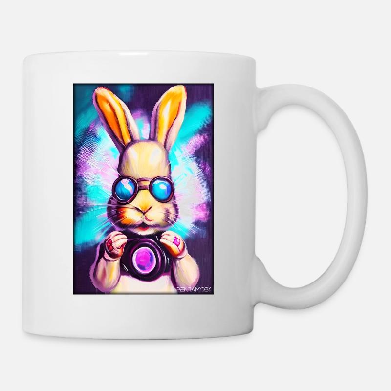 Easter Easter Cyber Future Sci-Fi Animal - Mug - white