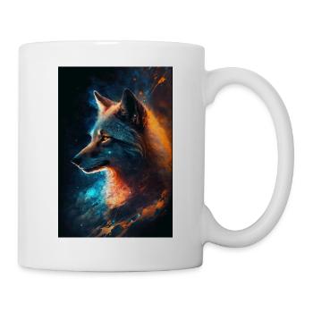 Space Wolf Phone Poster Edition - Mug blanc - blanc - Droite