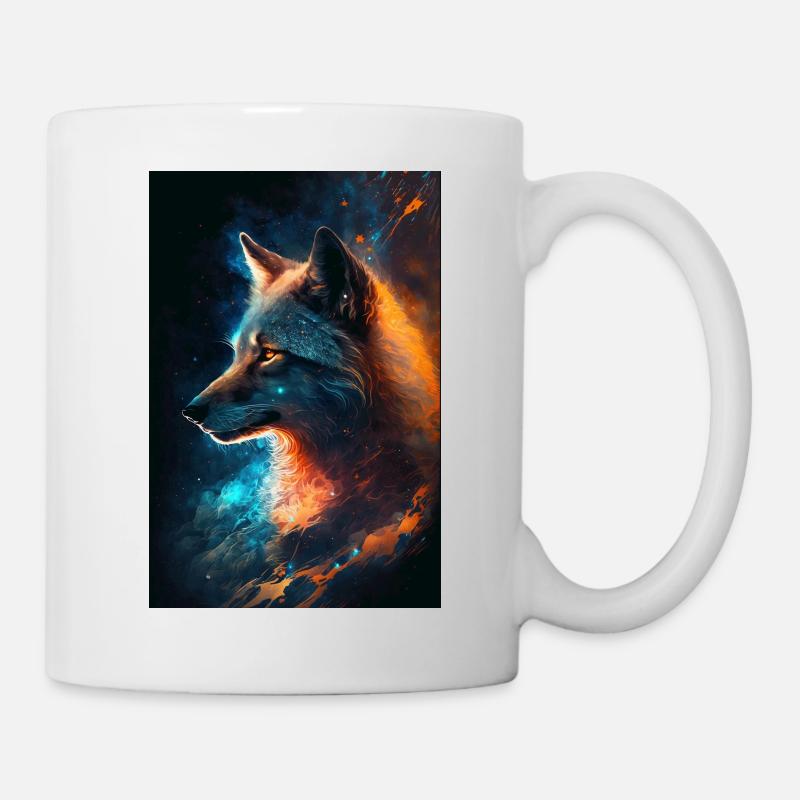 Space Wolf Phone Poster Edition - Mug - white