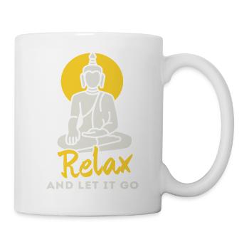Relax and let it go - Tasse - Weiß - Rechts