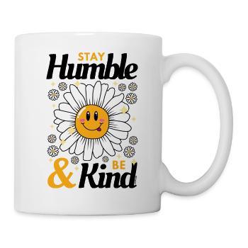 Stay Humble be Kind Daisy - Mug - white - Right