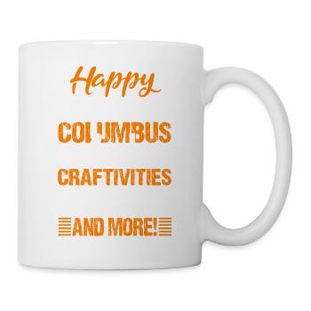 HAPPY COLUMBUS DAY CRAFTIVITIES ACTIVITIES AND MOR - Mug - white - Right
