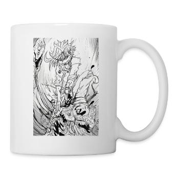 Dämon Yoka - Tasse - Weiß - Rechts