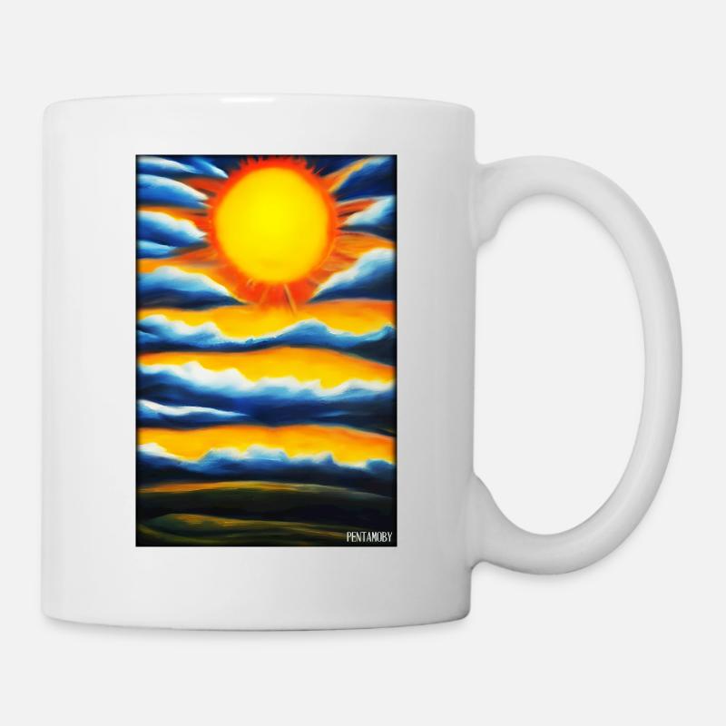 Sun Summer Nature Holiday Sunshine Sunlight - Mug - white