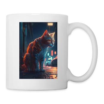 A Cat Alone Phone Poster Edition v2 - Mug blanc - blanc - Droite
