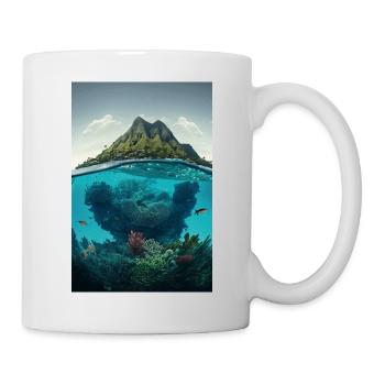 Une édition d’affiche téléphonique Hawaii Tiny World - Mug blanc - blanc - Droite