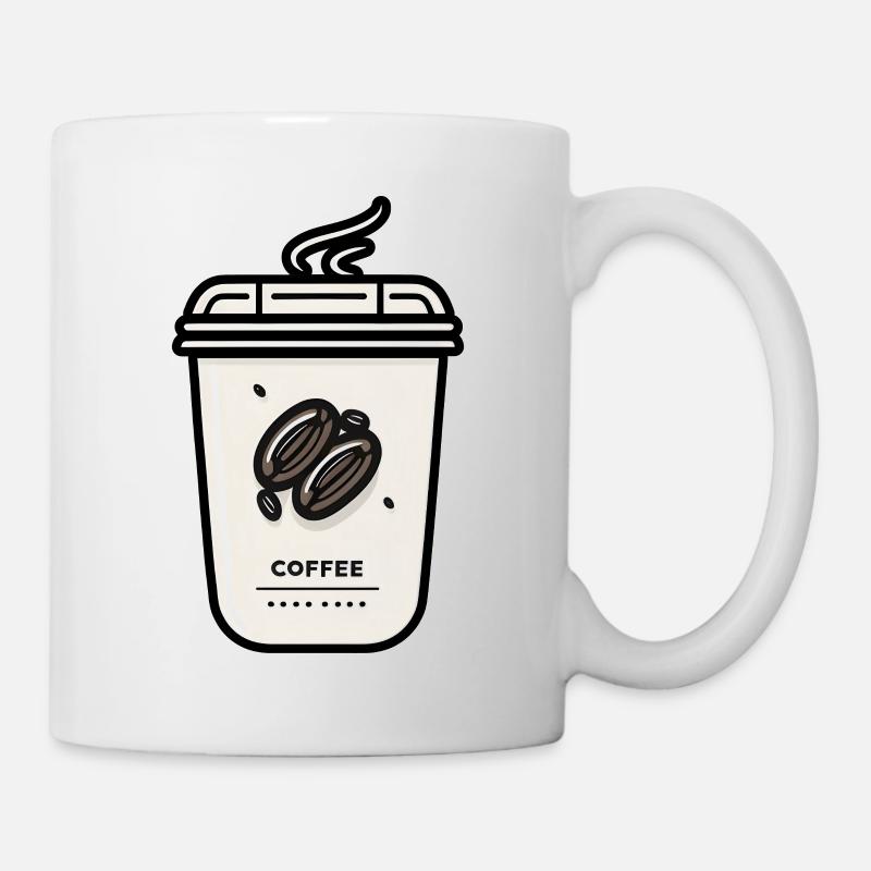 Kaffee Becher - Tasse - Weiß