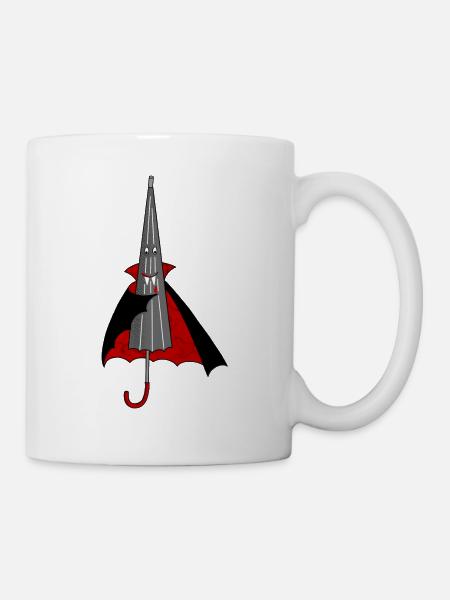 Vampir Schirm Drakula Kostüm Verkleidung - Tasse - Weiß