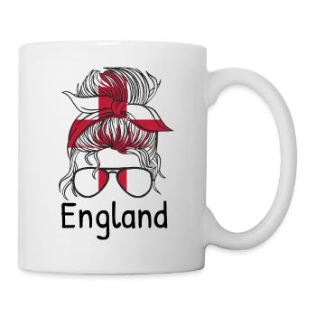 England Flag Vintage English Flag Used Look - Mug - white - Right