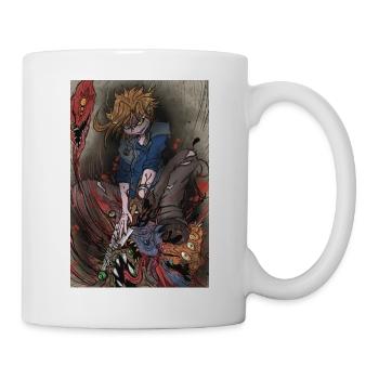 Dämon Yoka - Farbe - Tasse - Weiß - Rechts