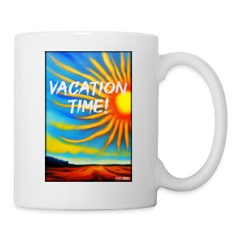 VACATION TIME- Holiday Sun Party Beach Sea - Mug - white - Right