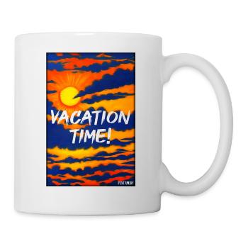 VACATION TIME- Holiday Sun Party Beach Sea - Mug - white - Right