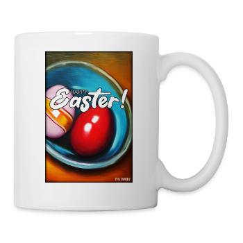 Happy Easter - Easter Egg Easter Easter Colorful Eggs - Mug - white - Right