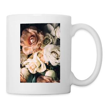 Bohemian Style, Modern, Flower Poster - Mug - white - Right