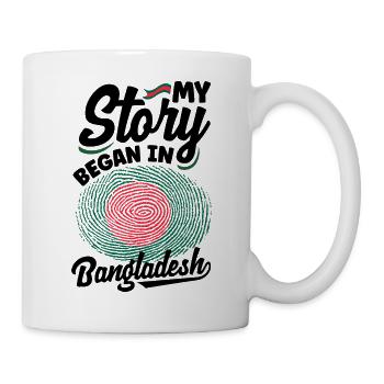 Bangladesch Bangladesch Bangladesch Flagge Zitat - Tasse - Weiß - Rechts