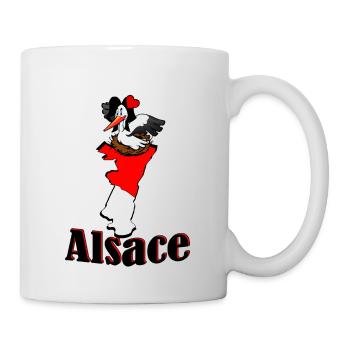 Stork region Alsace - Mug - white - Right