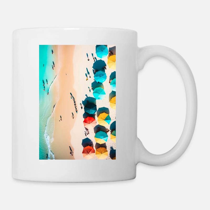 Beach, Summer, Good mood - Mug - white