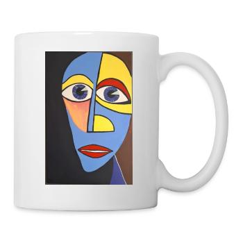 visage - Mug blanc - blanc - Droite