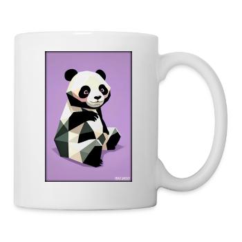 Panda Polygone Sauvage Panda Ours Sauvage Zoo Animal - Mug blanc - blanc - Droite