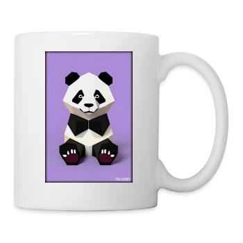 Panda Polygone Sauvage Panda Ours Sauvage Zoo Animal - Mug blanc - blanc - Droite