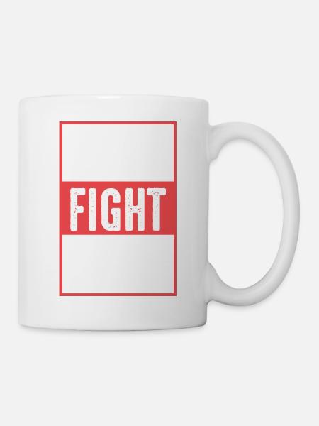 mma Fight club - Tasse - Weiß