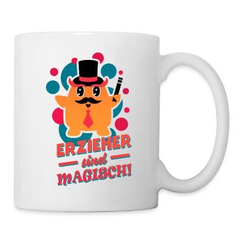 Erzieher sind magisch (Zauberer) - Tasse - Weiß - Rechts