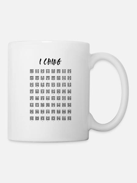 I CHING - I GING - Hexagram - Tasse - Weiß