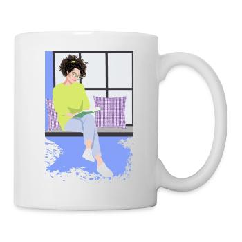 Amoureux des livres - Mug blanc - blanc - Droite