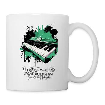 Das Klavier - Tasse - Weiß - Rechts