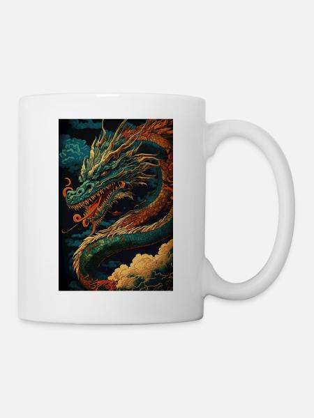 Dragon japonais Dragon chinois - Mug blanc - blanc