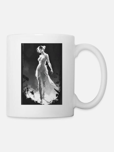 Femme fantastique élégante - Mug blanc - blanc