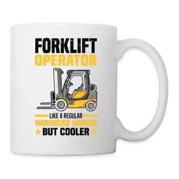 Forklift driver - Mug - white - Right