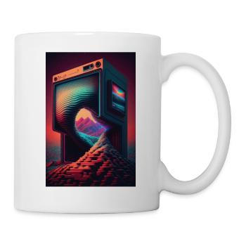 Retro Gaming Gamer Futuristic - Mug - white - Right