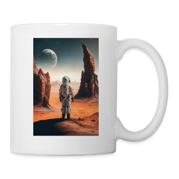 Astronaut Desert Landscape Moon Space - Mug - white - Right