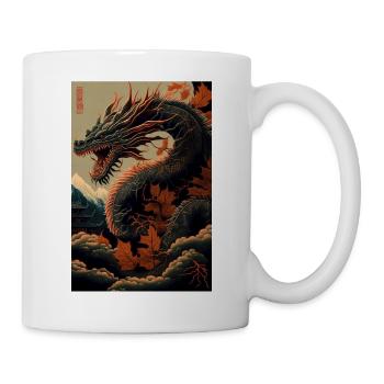 Dragon japonais Dragon chinois - Mug blanc - blanc - Droite