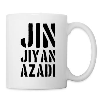 Jin Jiyan Azadi: Liberté de vie de femme Mahsa Amini - Mug blanc - blanc - Droite