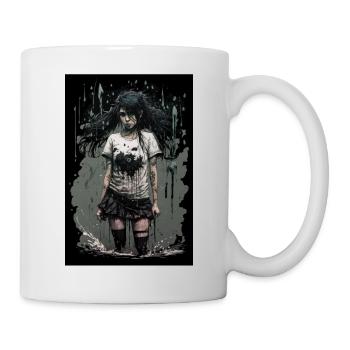 Gothic Mädchen Anime Emo Girl - Mug - white - Right