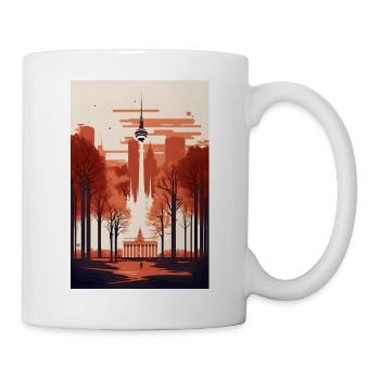 Berlin Hauptstadt Berliner Heimat Geschenk - Tasse - Weiß - Rechts