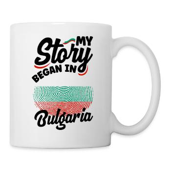 Bulgarisch Bulgarien Bulgarische Flagge Meine Geschichte begann - Tasse - Weiß - Rechts