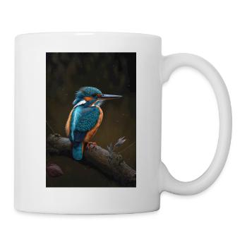 Eisvogel Kingfisher Vogel Lover - Tasse - Weiß - Rechts