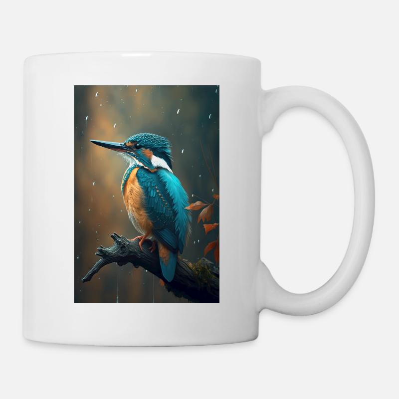 Eisvogel Kingfisher Vogel bird Lover - Tasse - Weiß