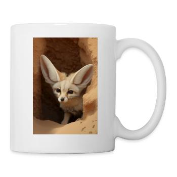 Fennec Renard du désert Animal Afrique - Mug blanc - blanc - Droite