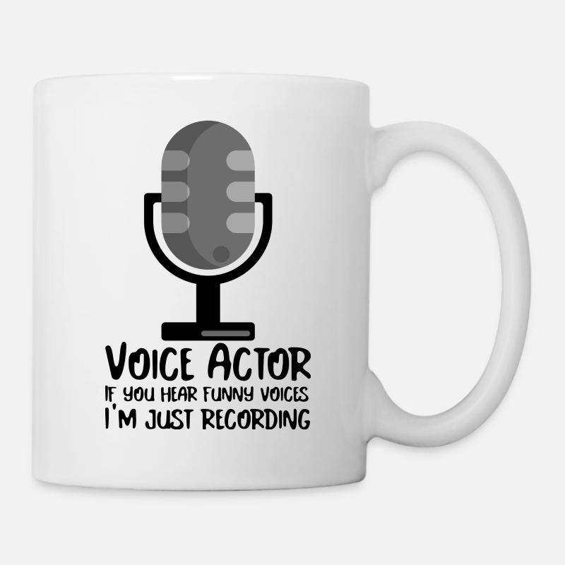 Voice over actor, funny voices just recording - Mug - white