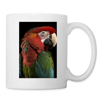 Papagei - Tasse - Weiß - Rechts